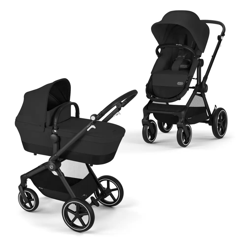 Eos Lux Moon Black - Ergonomisk 2-i-1 Klapvogn til Baby