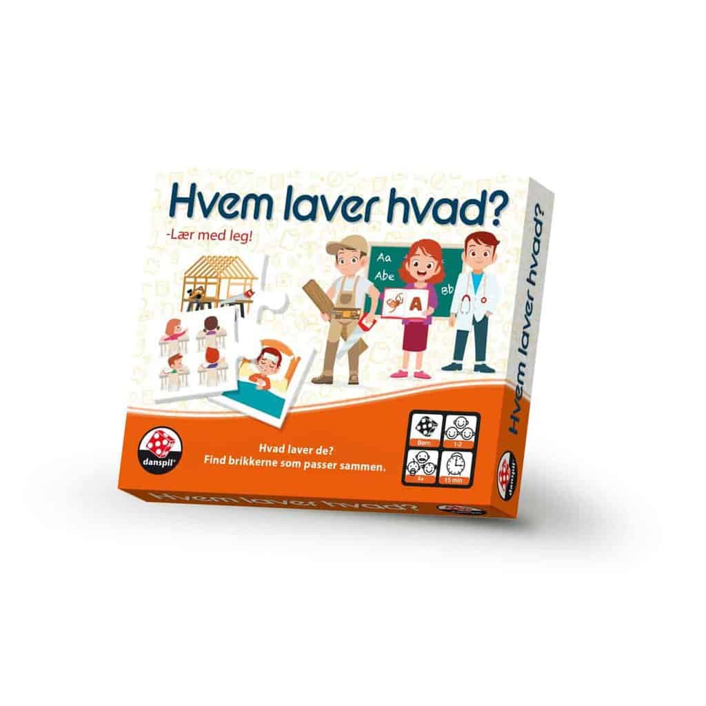 Danspil Hvem Laver Hvad – Sjovt læringsspil til børn
