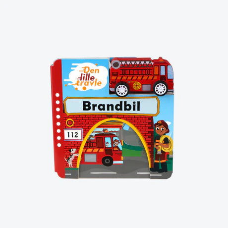 Den Lille Travle Brandbil – Sjov Papbog med Træbil