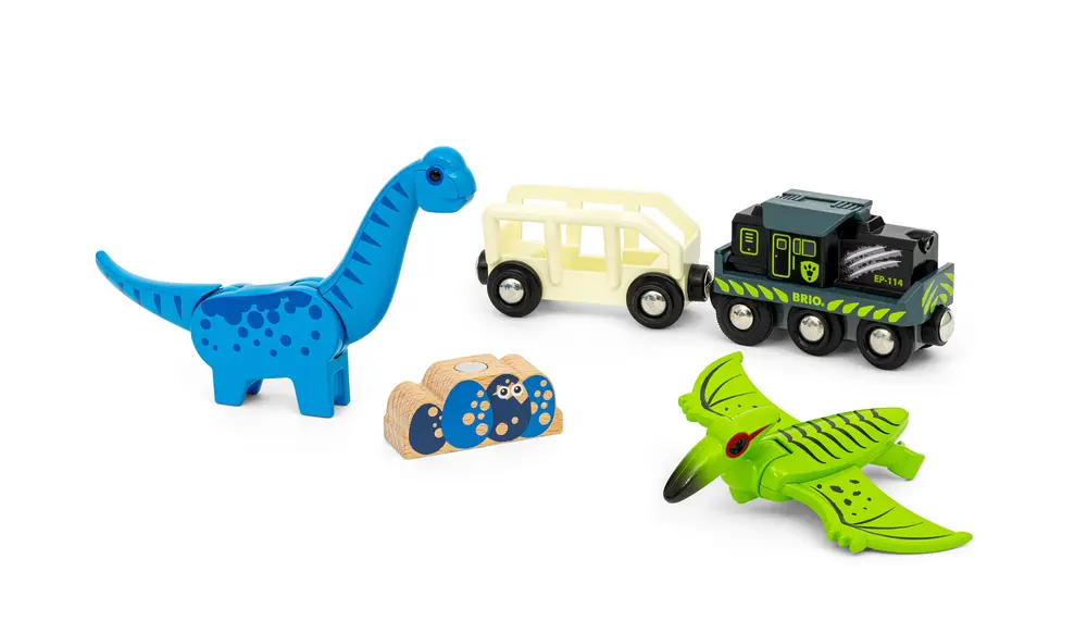 Dinosaur Batteritog fra Brio – Forhistorisk Leg!