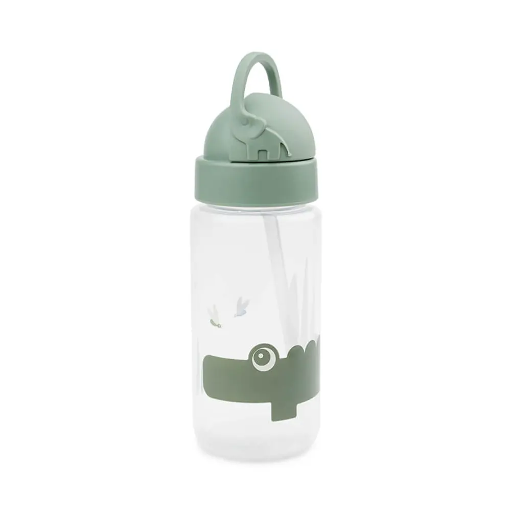 Done By Deer Drikkedunk Med Sugerør 350 Ml  Croco Grøn