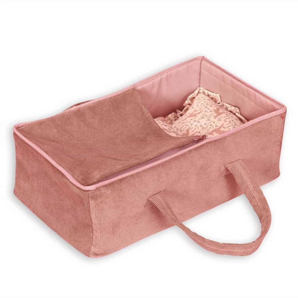 Dukkelift 40 Cm i Rosa Fløjl - Perfekt til Dukker og Bamser
