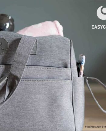 Easygrow Mama Bag – Trendy Grå Pusletaske til Forældre
