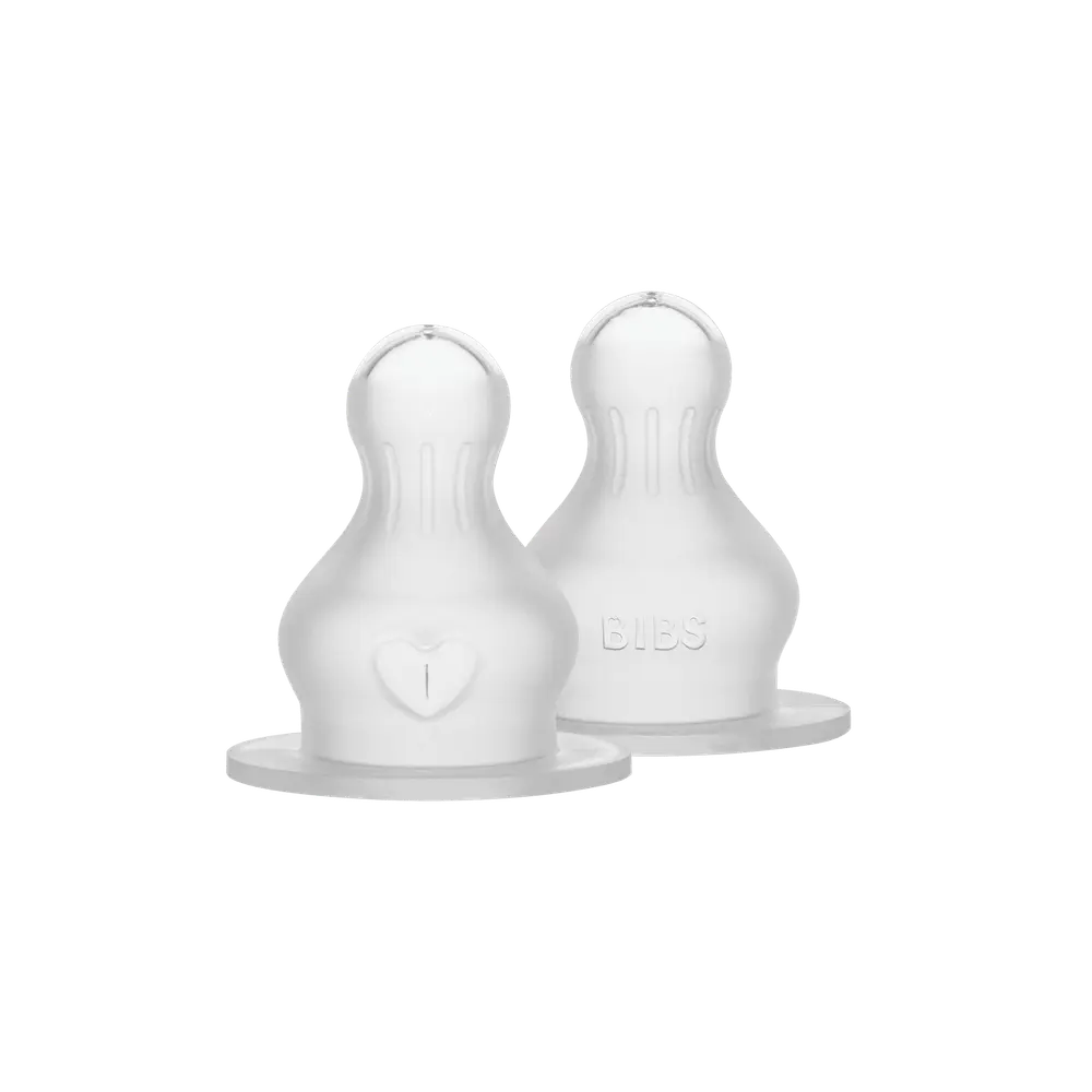 Runde Silikone Flaskesutter - Fast Flow fra Bibs