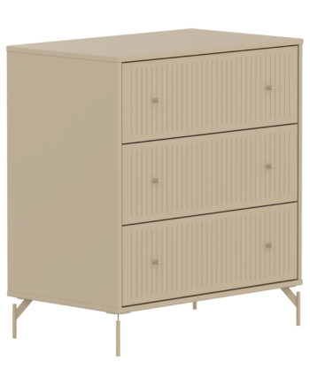 Flexa Saga Kommode 84x75 5x45 Oat Riller Oat Ben Og Greb