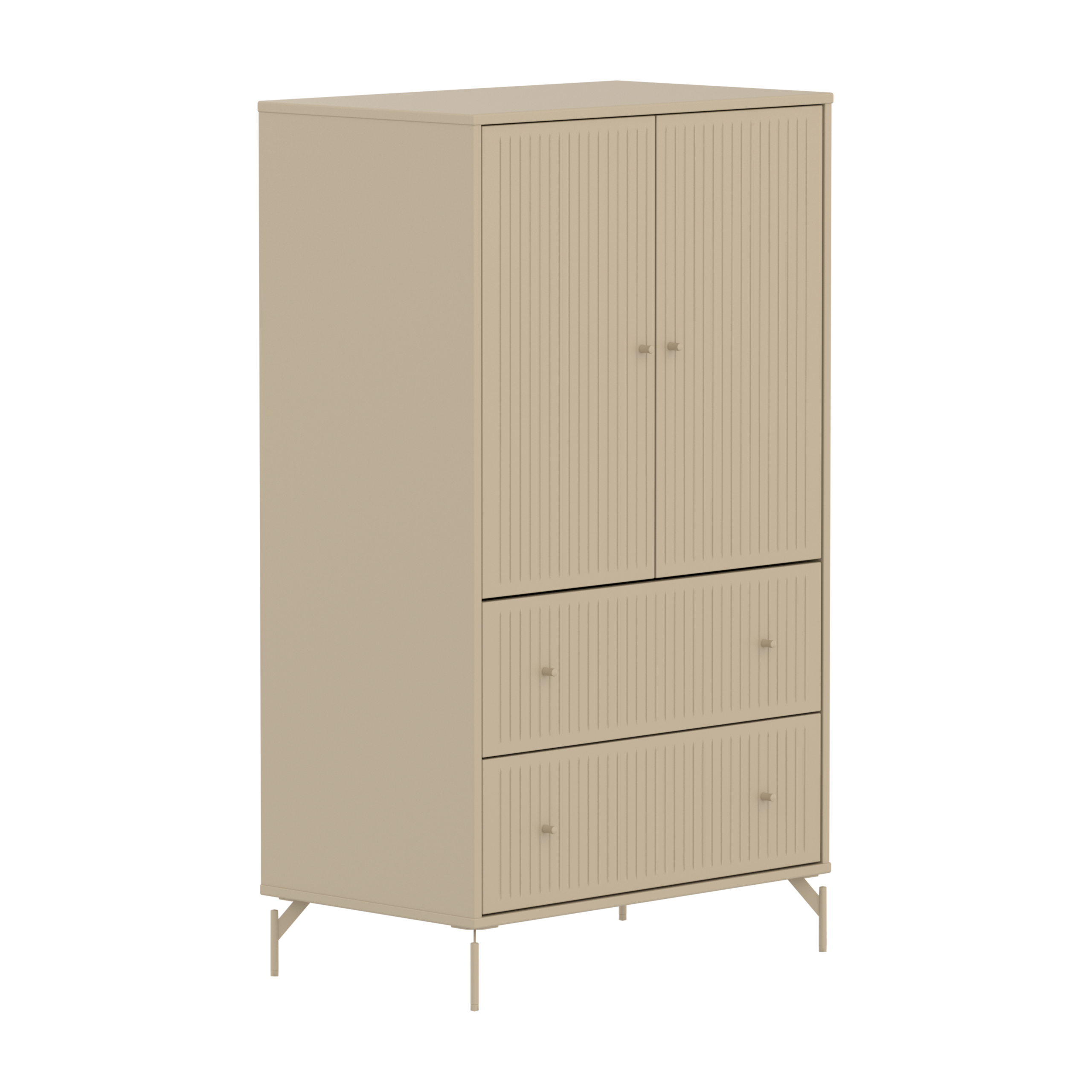 Flexa Saga Skab 129 5x75 5x45 Oat Riller Oat Ben Og Greb