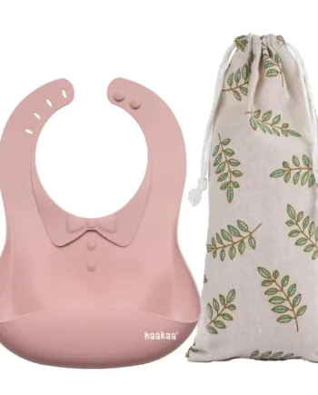 Haakaa Hagesmæk i Blush - Perfekt til Måltider!