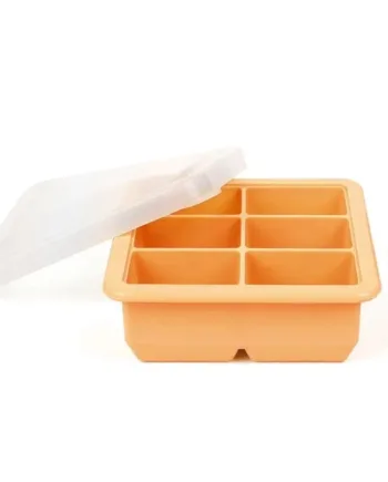 Haakaa Silikone Frysebakke med Låg - Aprikos