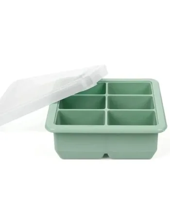 Haakaa Silikone Frysebakke med Låg - Pea Green tilbud!