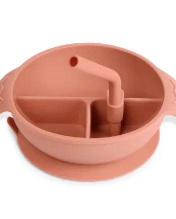 Haakaa Silikone Skål med Sugekop - Rustfarvet Tilbud!