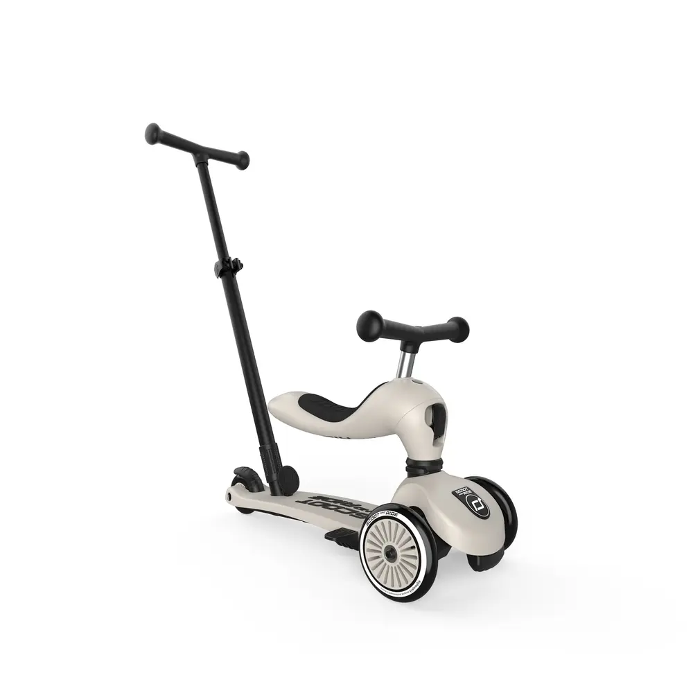 Highwaykick Push Go Ash – Løbecykel med skubbehåndtag