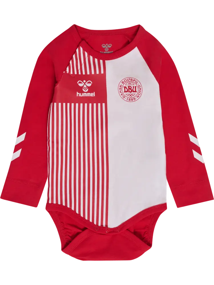 Hummel Mini Dbu Stripy Langærmet Body Tango Red 86
