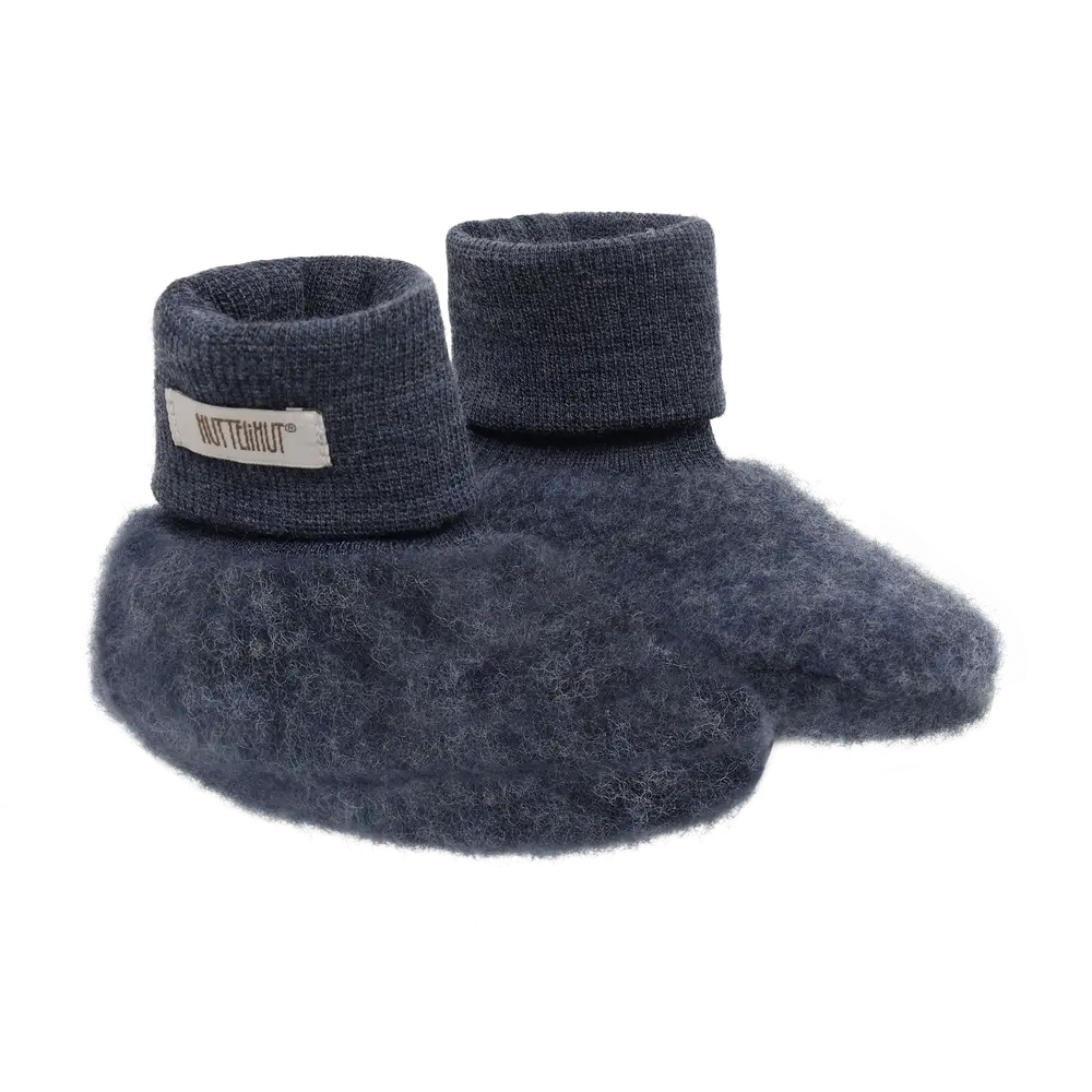 Huttelihut Uld Fleece Footies Ombre Blue Melange 74 80
