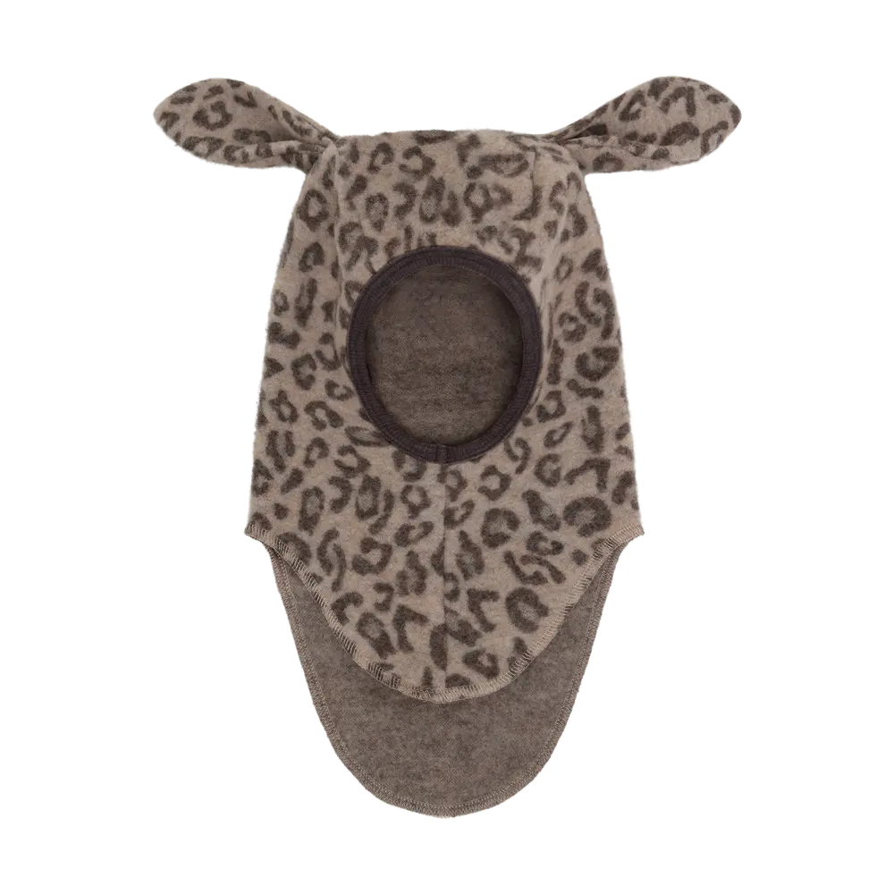 Huttelihut Uld Fleece Jac Elefanthue    øre Camel Melange 52