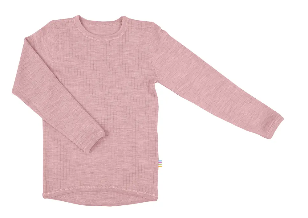 Bluse med lange ærmer i Old Rose fra Joha - Udsalg!