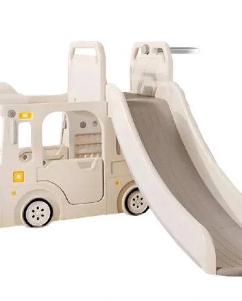 Kids Zone Aktivitetslastbil med Rutsjebane - Beige Tilbud