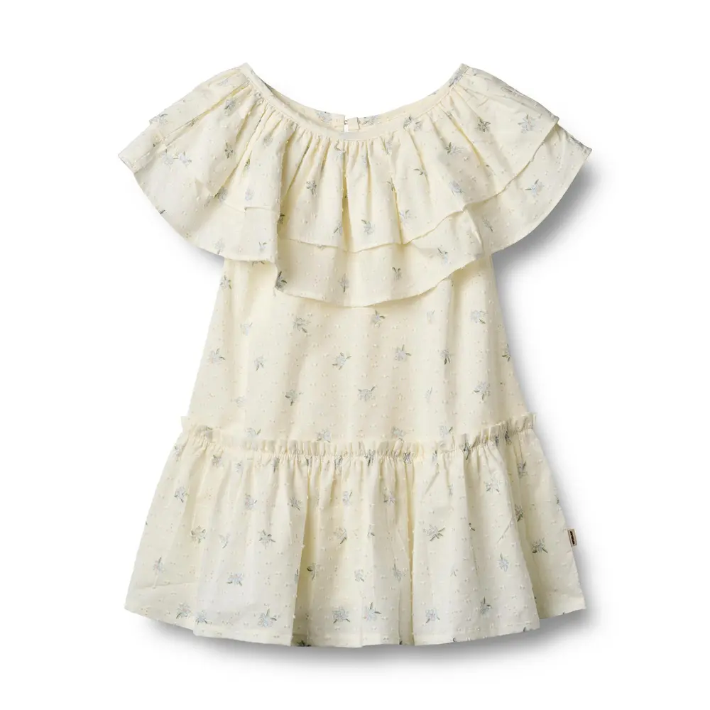 Off-Shoulder Kjole med Flæse fra Wheat - Fantastisk Tilbud!