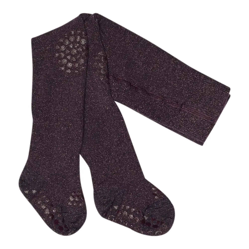 Kravle Strømpebukser Bamboo Dark Purple  -12 Mdr