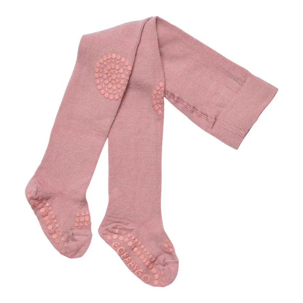 Kravle Strømpebukser i Uld - Rose Blush - 12 Mdr Tilbud!