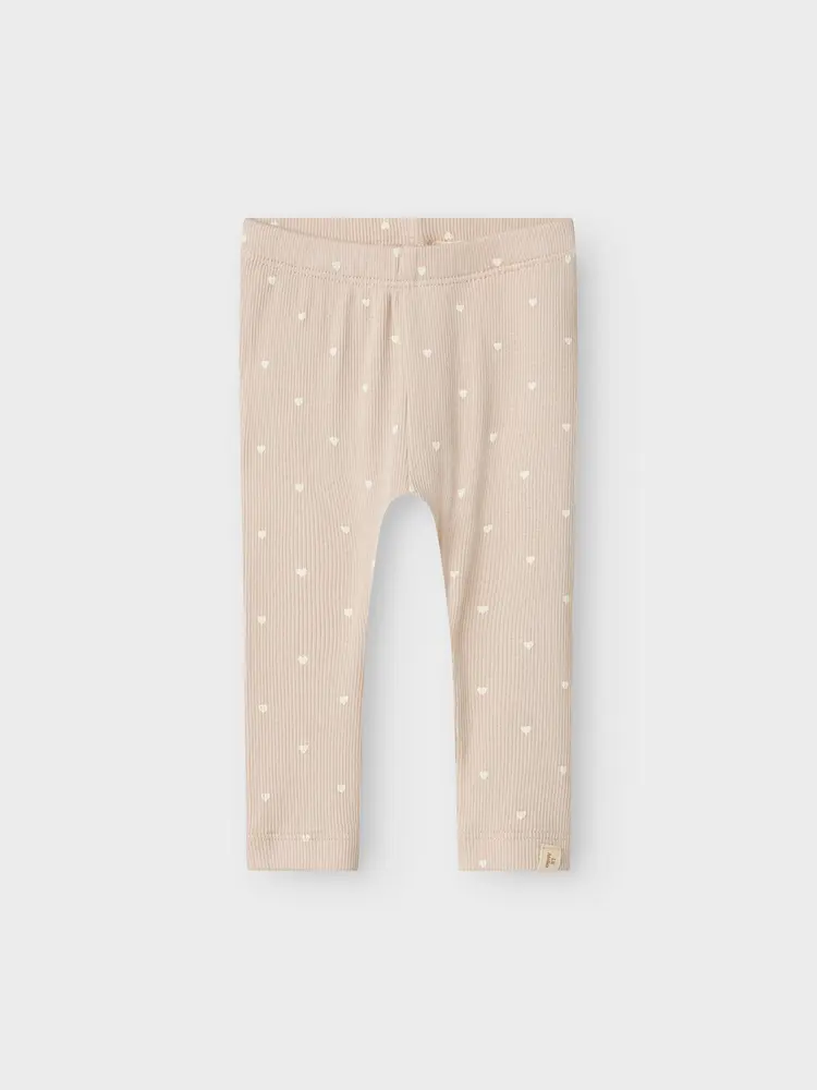 Gago Slim Leggings med Hjerter - Grå Morgentilbud