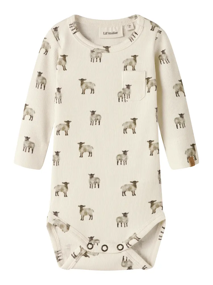 Lil  Atelier Gavo Eko Langærmet Slim Body Turtledove 62