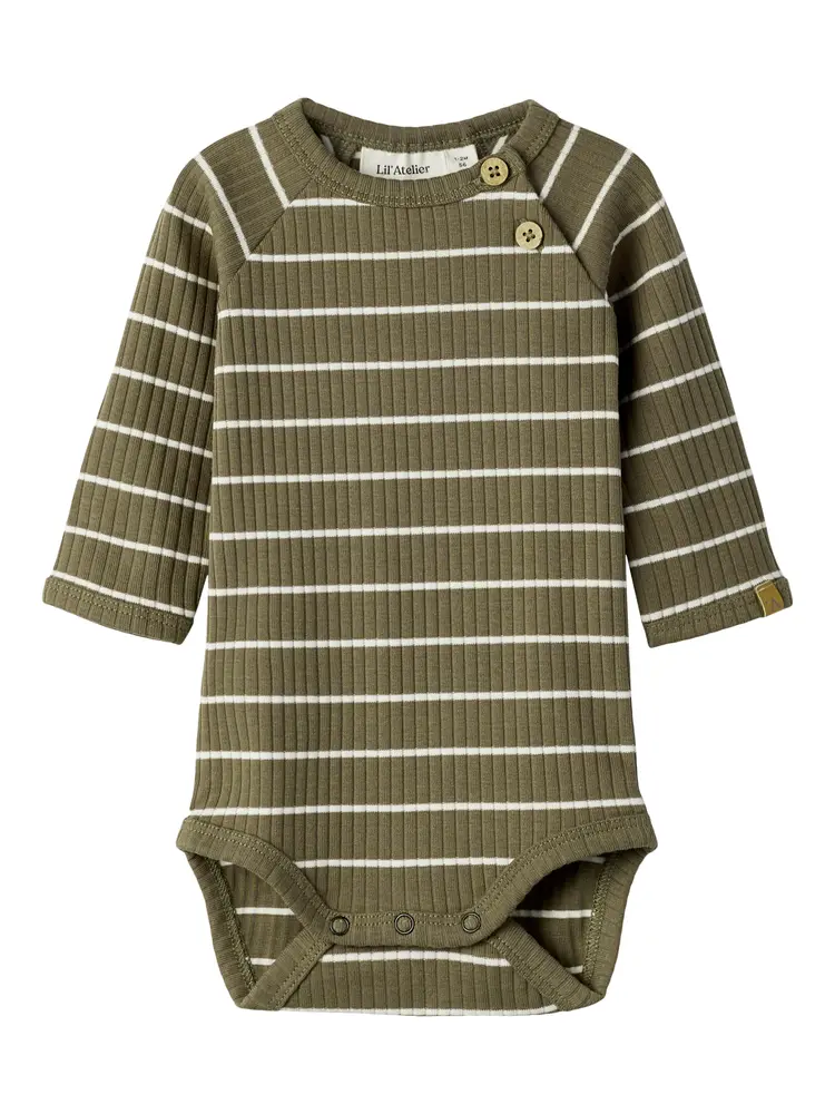 Lil  Atelier Kail Slim Langærmet Body Shitake 86