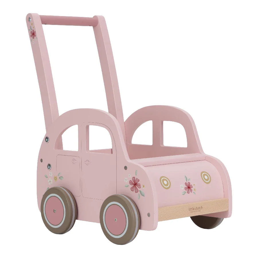 Little Dutch Gåvogn - Lyserød med Vintage Charme