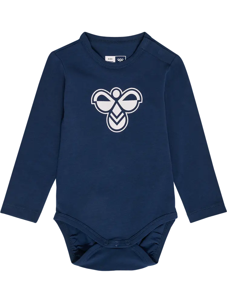 Langærmet Bodystocking med Hummel-logo i Blå