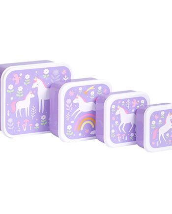 Lunch   Snack Box Set Unicorn Dreams
