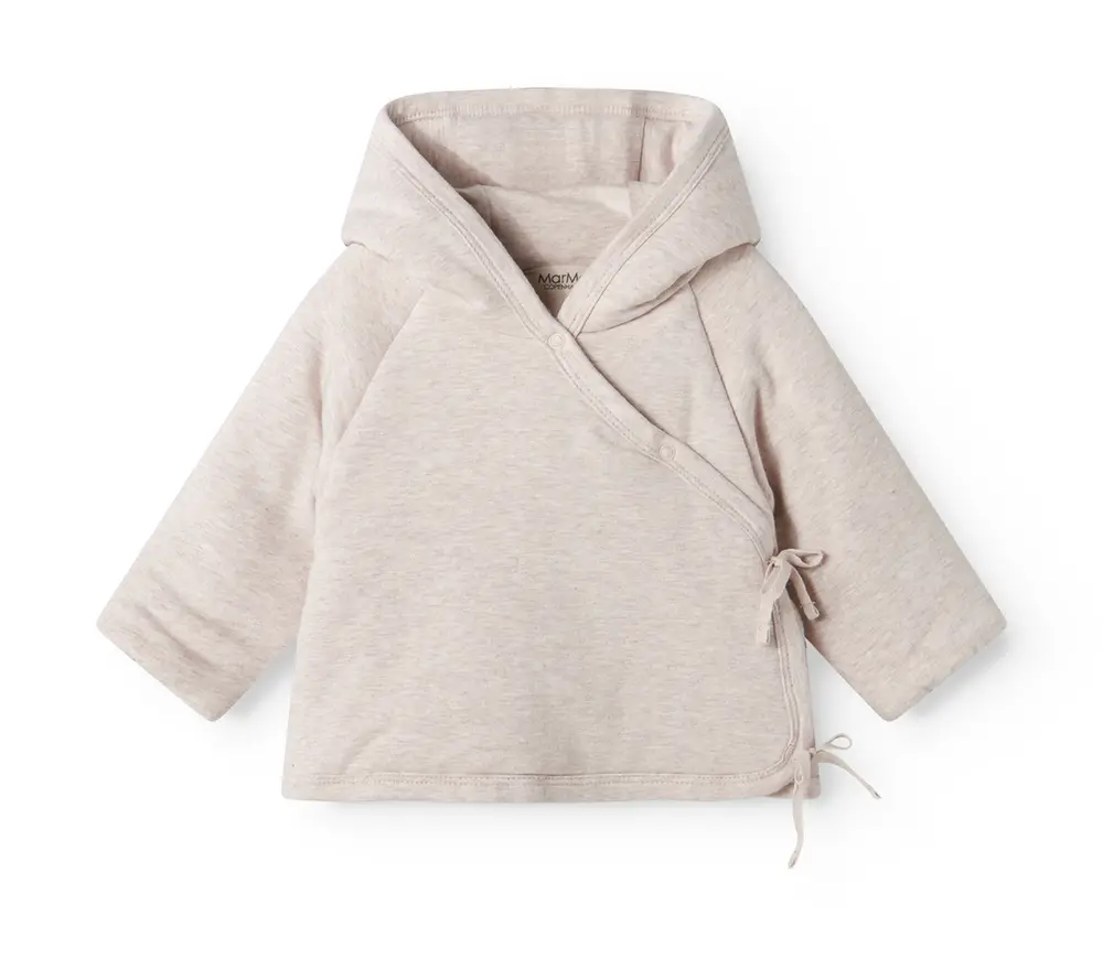 Jules Vatteret Babyjakke i Lys Beige Melange - Udsalg!
