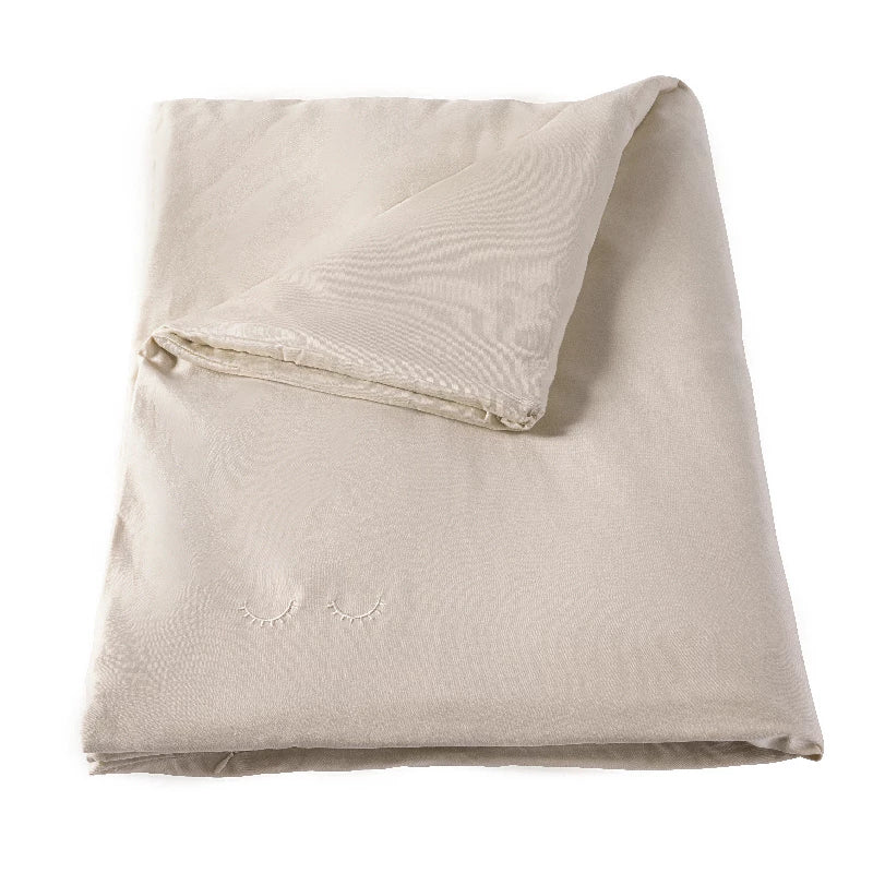 Membantu Dynebetræk Jr Økologisk - Beige Tilbud!