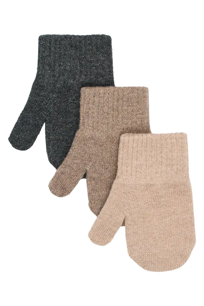Mikk-line Magic Vanter  -pak Rose Melange-melange Denver-dark Gray Melange  -  år