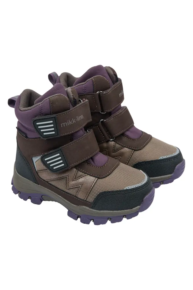 Mikk-line Vinterstøvle Tex    Velcro Plum Perfect 32