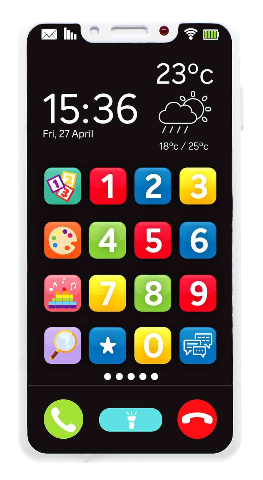 Farverig Legetøjsmartphone - Min Første Mobiltelefon!
