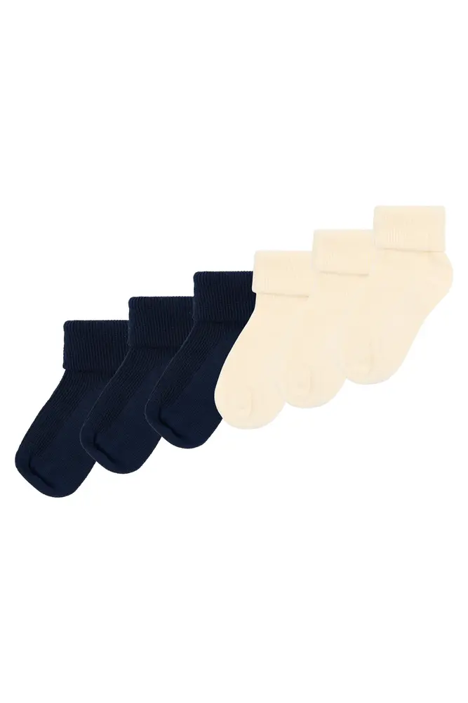 Minipop Mee Bamboo Strømper  -pak Navy 15 18