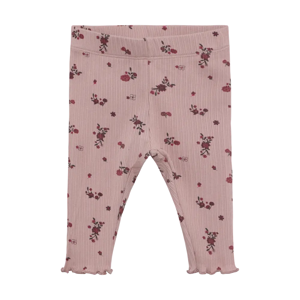Minymo Rib Leggings Fawn 56
