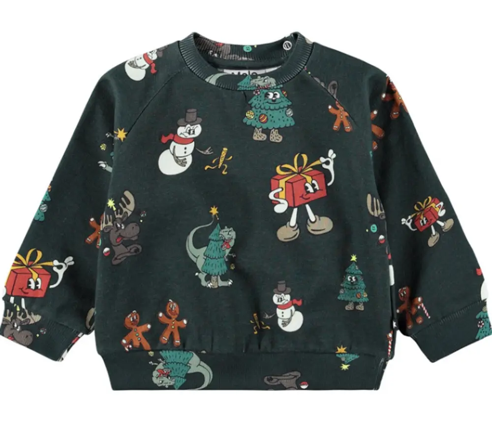 Molo Disc Sweatshirt Cartoony Xmas 104