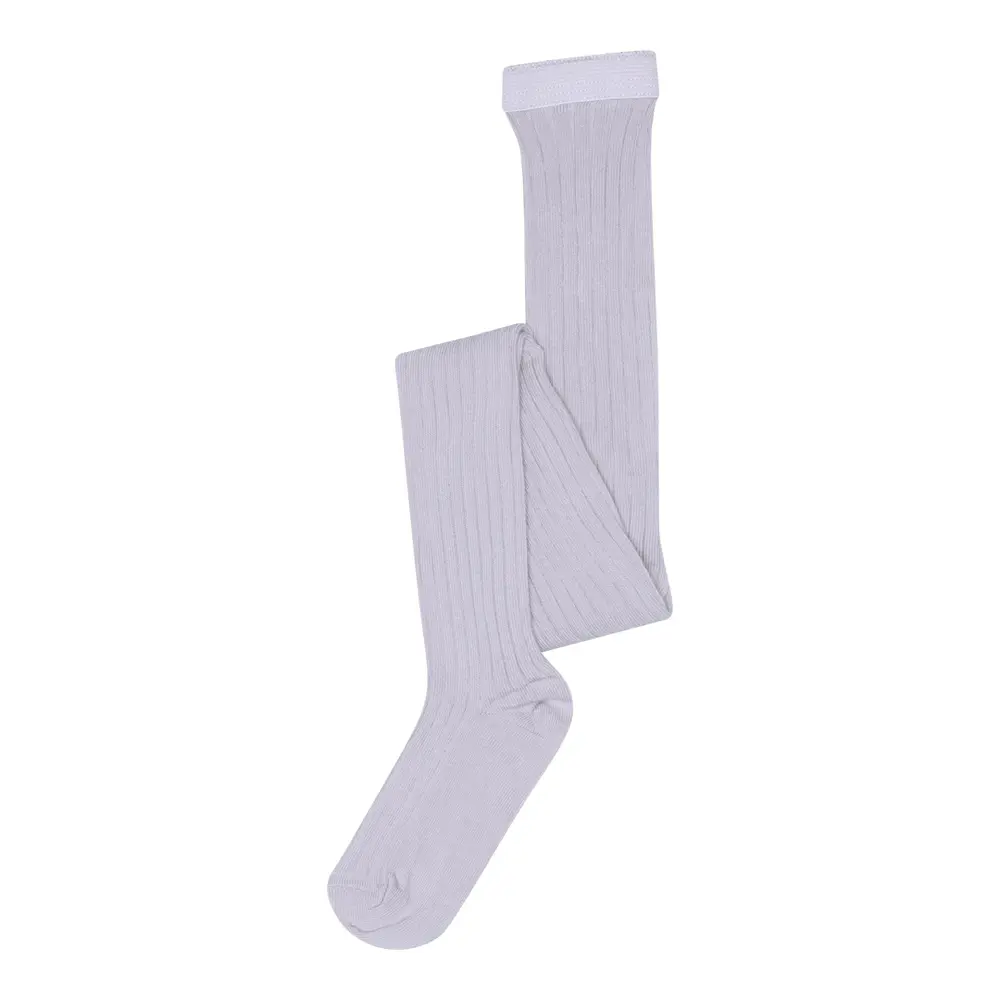 Basic Rib Strømpebuks Lavender Sky 80