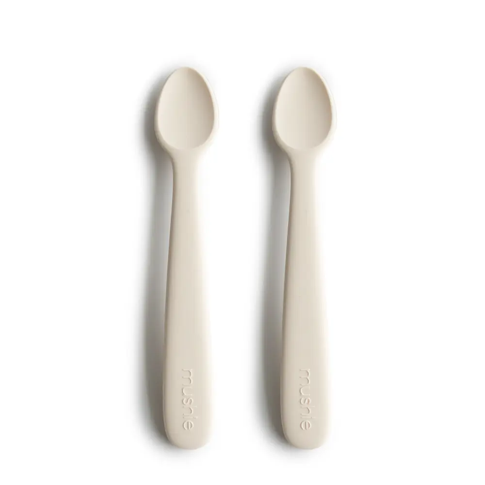 Babyskeer i silikone - 2-pak Ivory fra Mushie