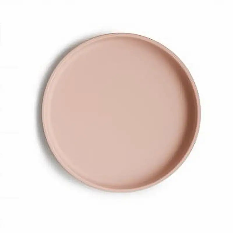 Mushie Skridsikker Silikone Tallerken - Blush til Børn