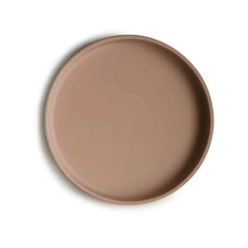 Mushie Skridsikker Silikone Tallerken i Natural - Must-Have!