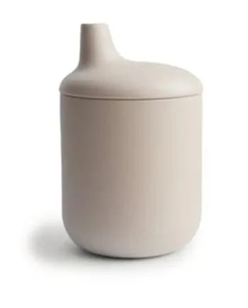 Mushie Silikone Sippy Kop i Shifting Sand – Fantastisk Tilbud!
