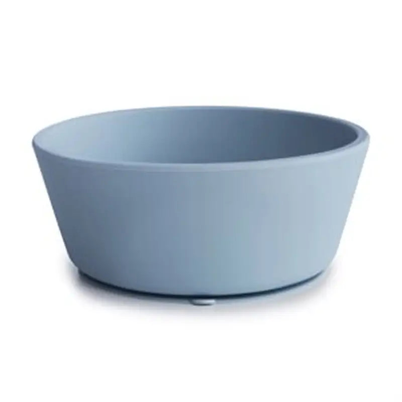 Mushie Silikone Skål i Powder Blue - Ideel til Børn
