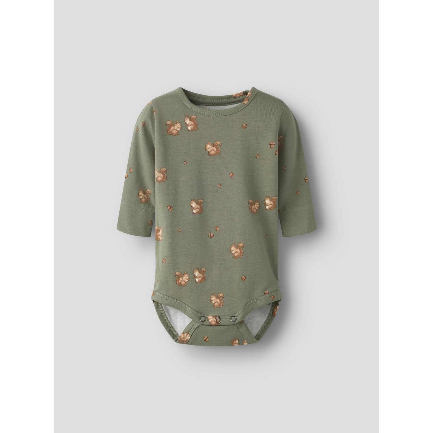Name It Langærmet Body Til Baby Dreng Med Egern Print 56