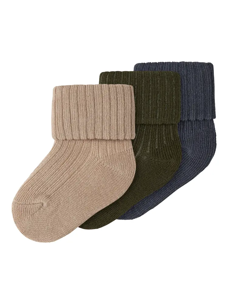 Name It Nobbu Strømper  -pak Sesame 62 68