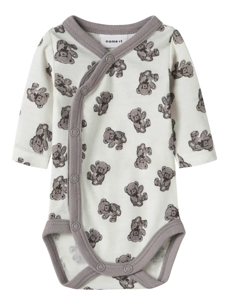 Name It Willu Uld Langærmet Body Snow White 44
