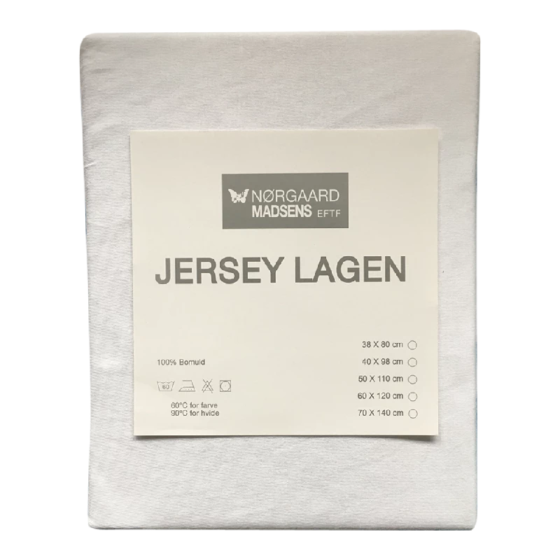 Hvid Jersey Lagen til Lift - Oeko Tex 38x80 cm Kvalitet