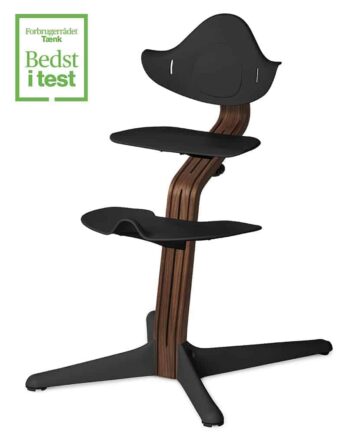 Nomi Højstol i Valnød og Eg - Oak Black Tilbud!