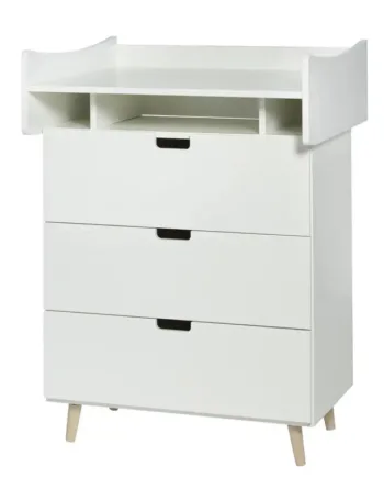 Pan Kommode med 3 Skuffer og Pusletop – Fantastisk Tilbud!