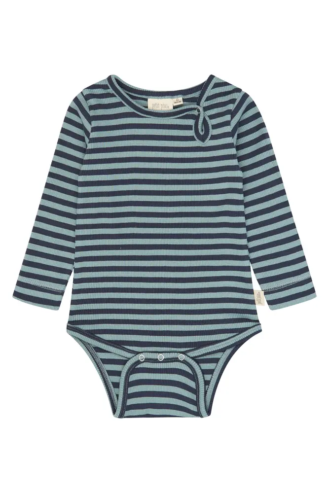 Petit Piao Air Langærmet Body Lead Striped 92 Cm